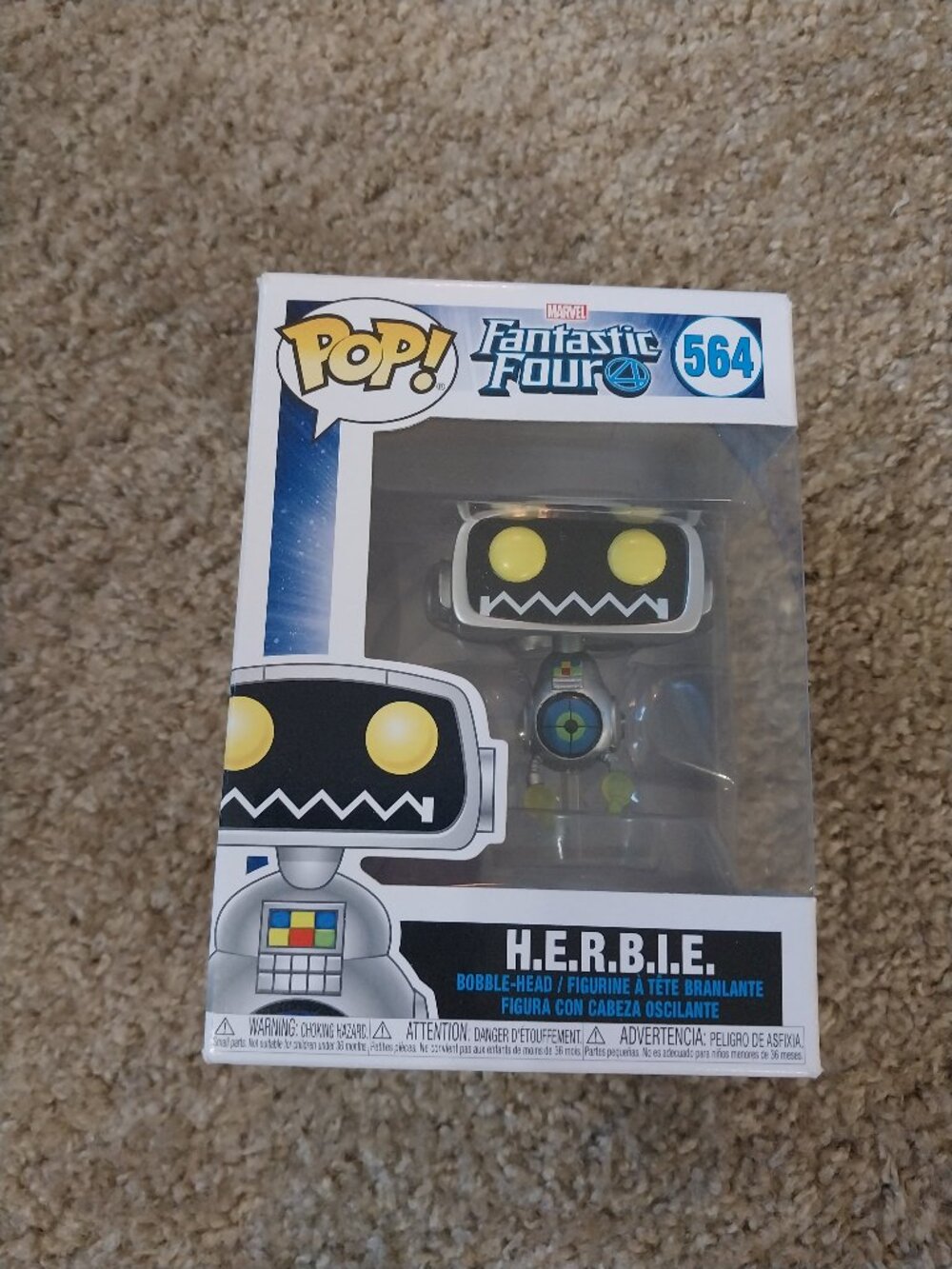 HERBIE fantastic four funko pop with box